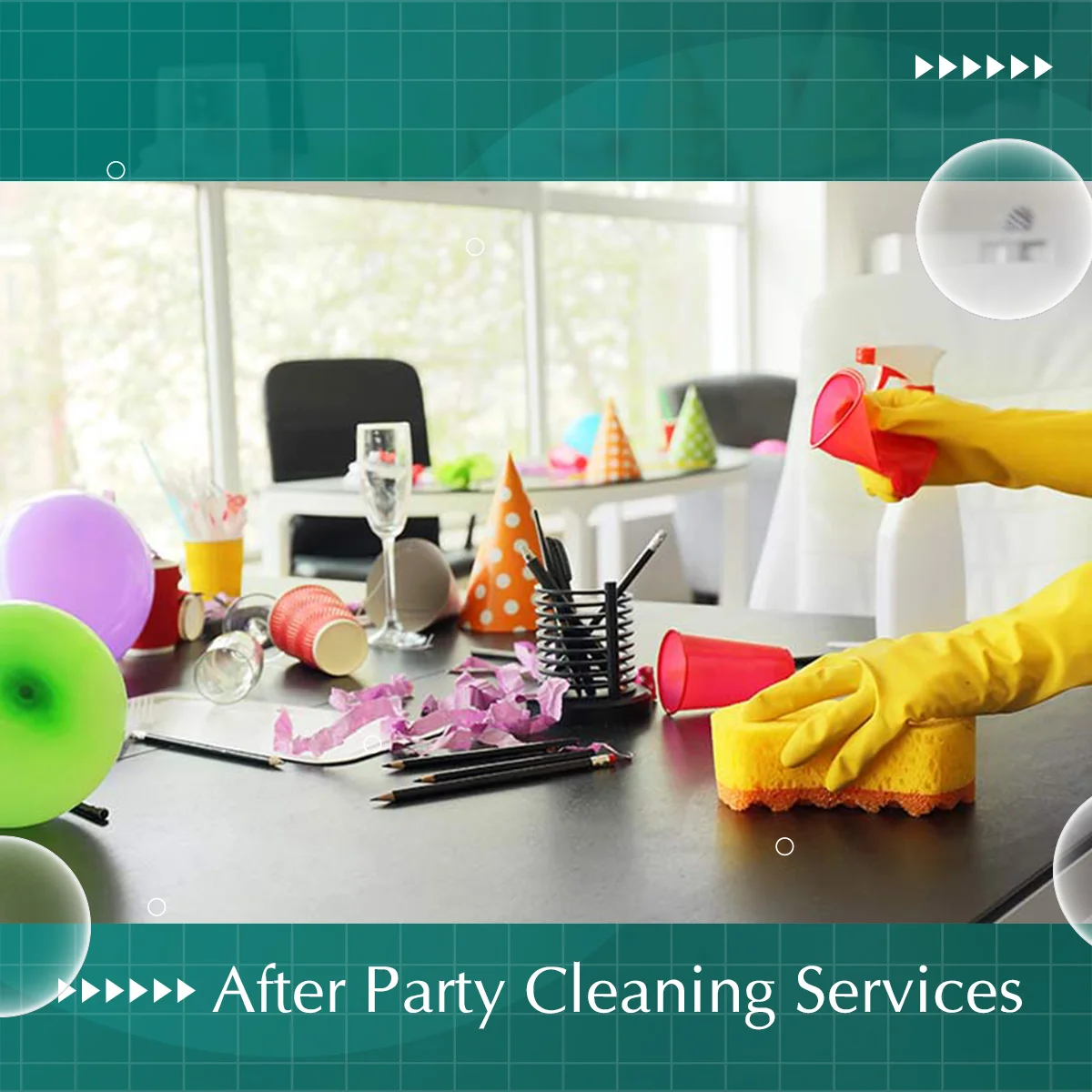 party cleaning service dubai